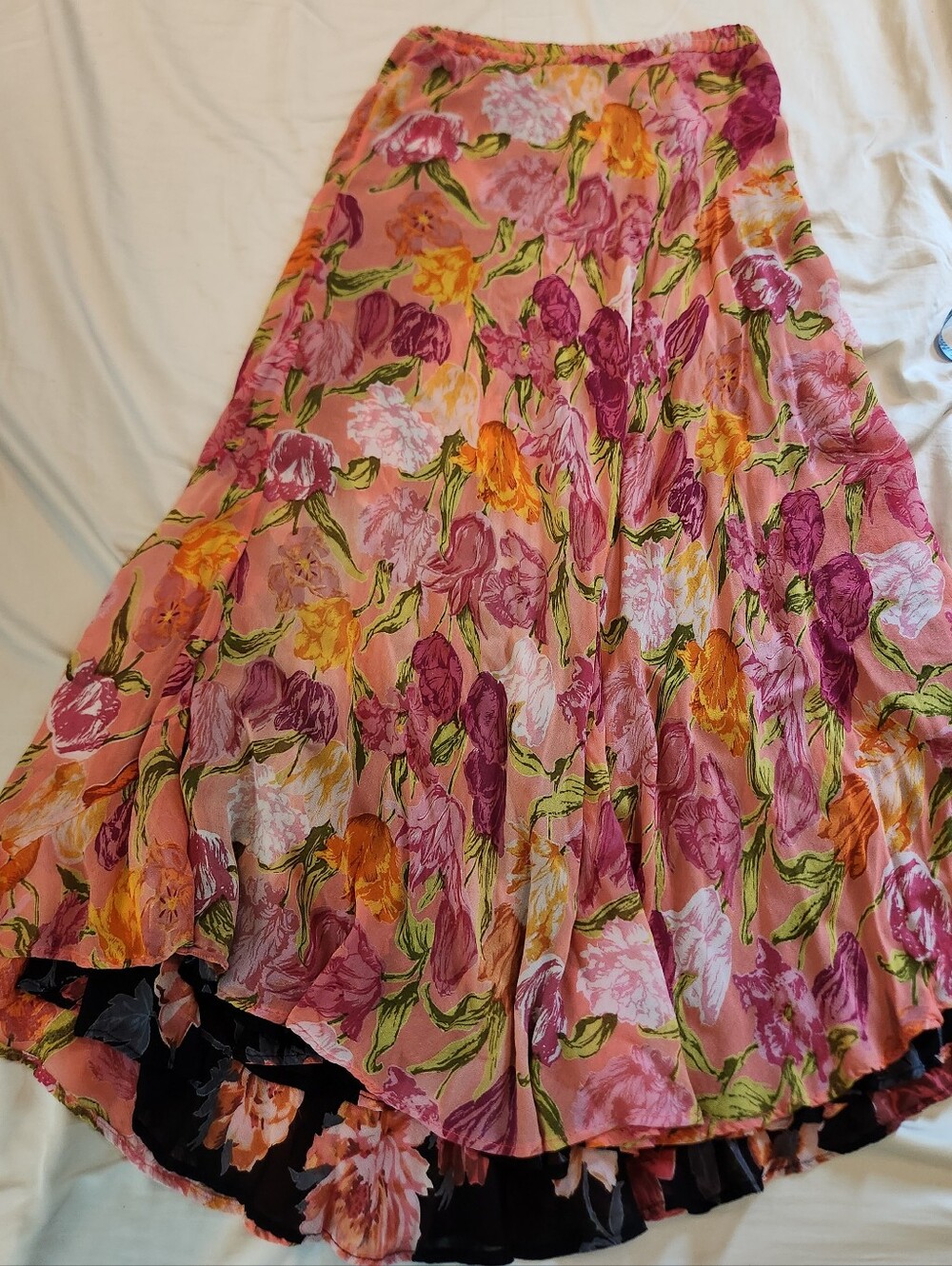 Vintage Reversible Floral Skirt